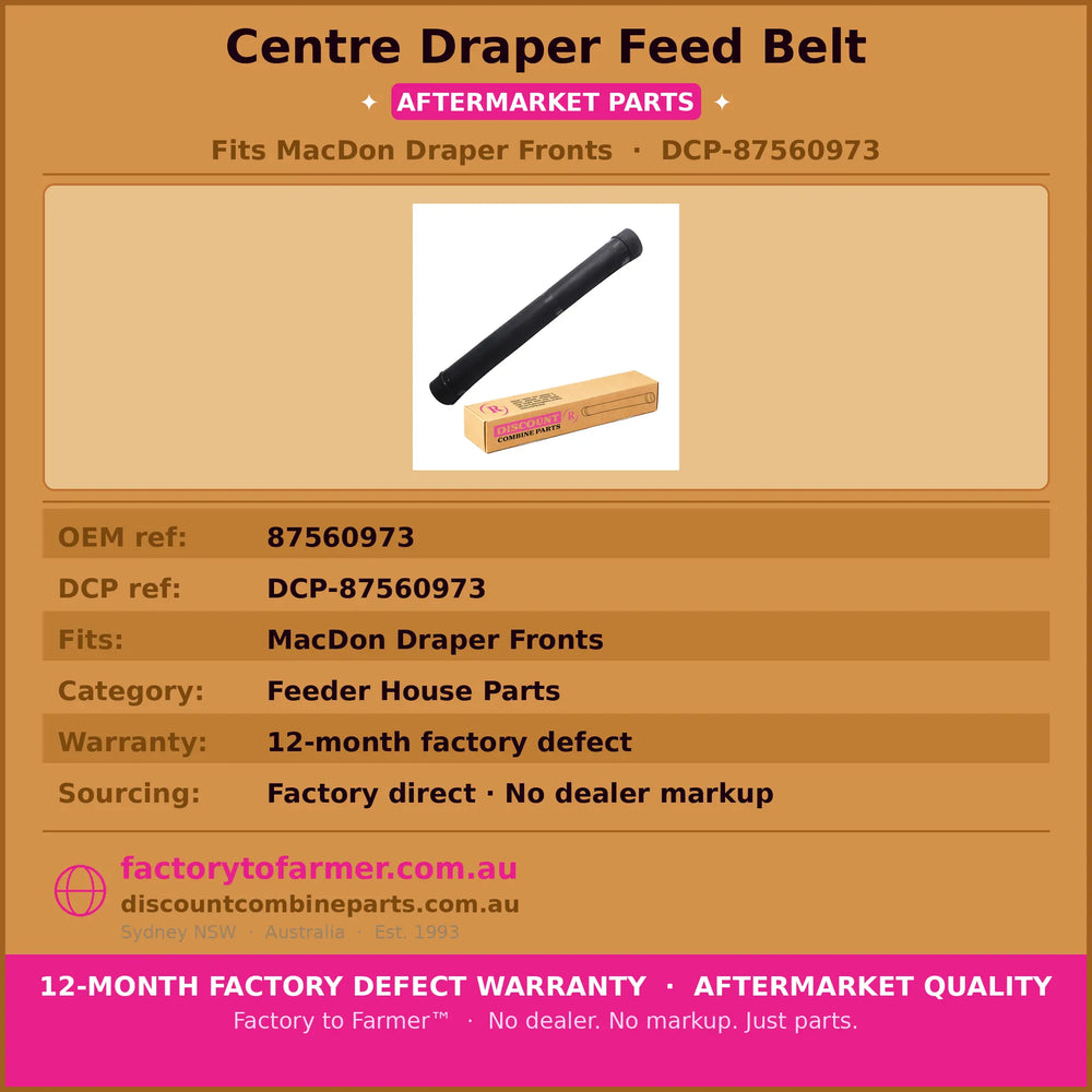 MACDON Front Centre Belt-MFCB DUTP