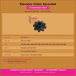 Case Header Clean Grain Elevator Sprocket-1317192c1