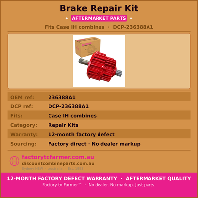 Case Header Brake Repair Kit-236388A1-REP hover