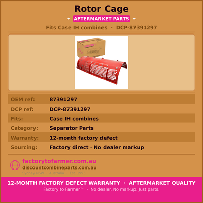 Case Header Rotor Cage-87391297 hover