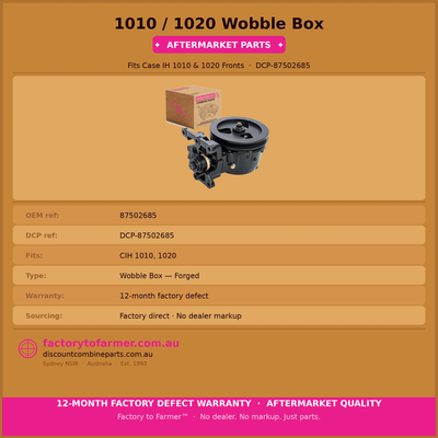 Case 1020 Front Wobble Box- 87502685 (AFTERMARKET) hover