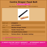 MACDON Front Centre Belt-MFCB