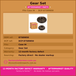 Gear Set Fits CIH | Aftermarket 87589850.