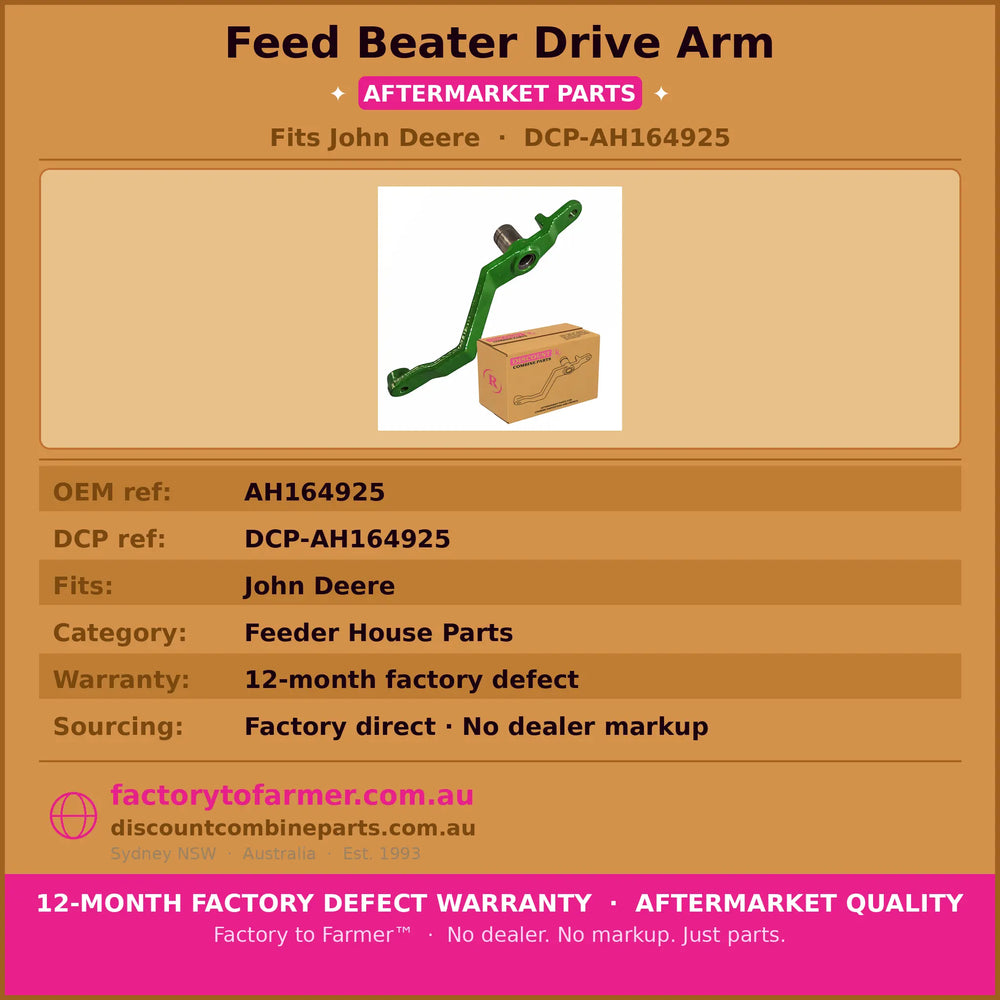 John Deere Header Beater Drive Arm-AH164925 DUTP