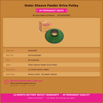 John Deere Header Feeder House Outer Sheave Half Pulley-AH204587