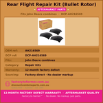 John Deere Header Rear Flighting Bullet Rotor-AH216569