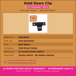 John Deere Front Hold Down Clip-AH218547