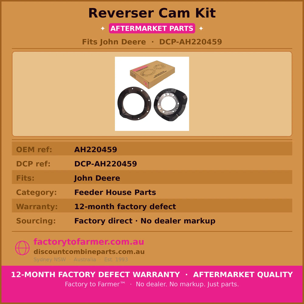 John Deere Header Reverser Cam Kit-AH220459 DUTP