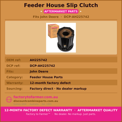 John Deere Header Feeder House Slip Clutch-AH225742 hover