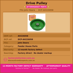 Drive Pulley Fits JD | Aftermarket AH226058.