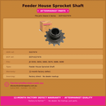 John Deere Header Feeder Drive Sprocket-H227474